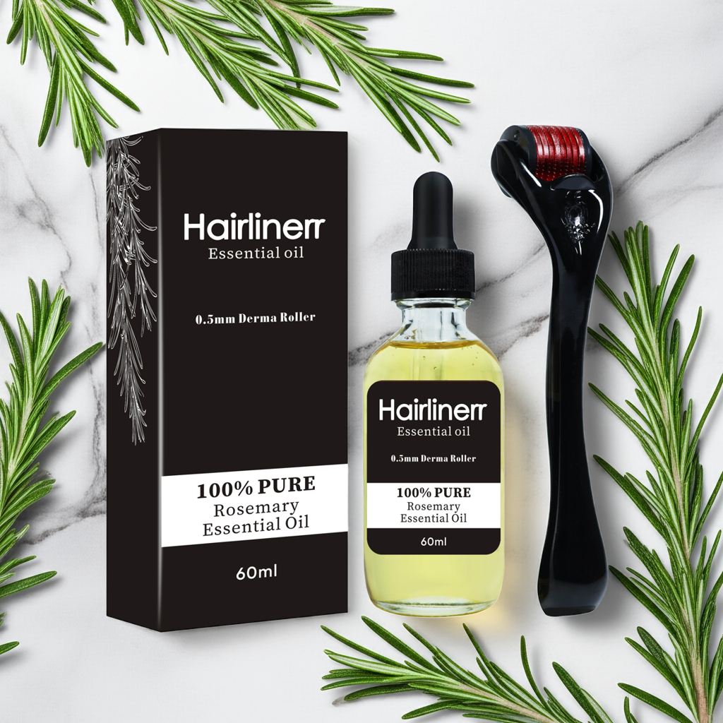 Hairline Revival Kit: Rosemary Oil & Derma Roller