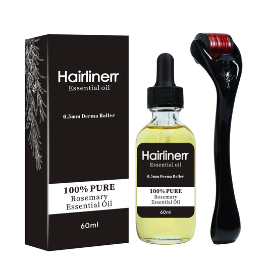 Hairline Revival Kit: Rosemary Oil & Derma Roller